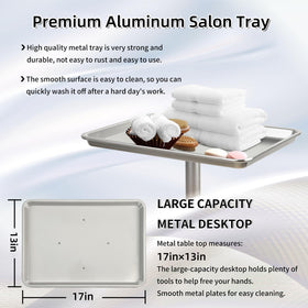 Fuehomue salon tray top casters provide quiet, smooth mobility between stations