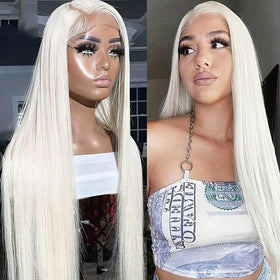 Fugady white wig suited for weddings, parties, and events.