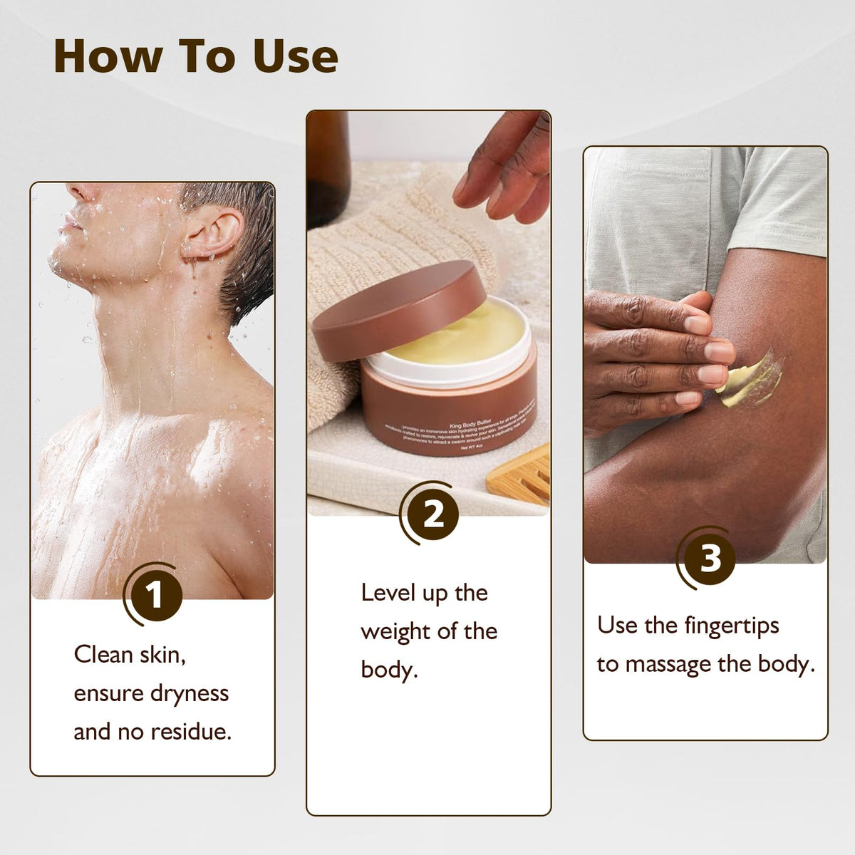 Fugit Crowned SKLN Body Butter bottle back highlights usage and fragrance notes.