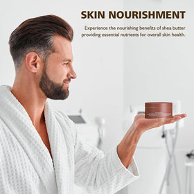 Fugit Crowned SKLN Body Butter texture closeup reveals creamy, rich hydration.