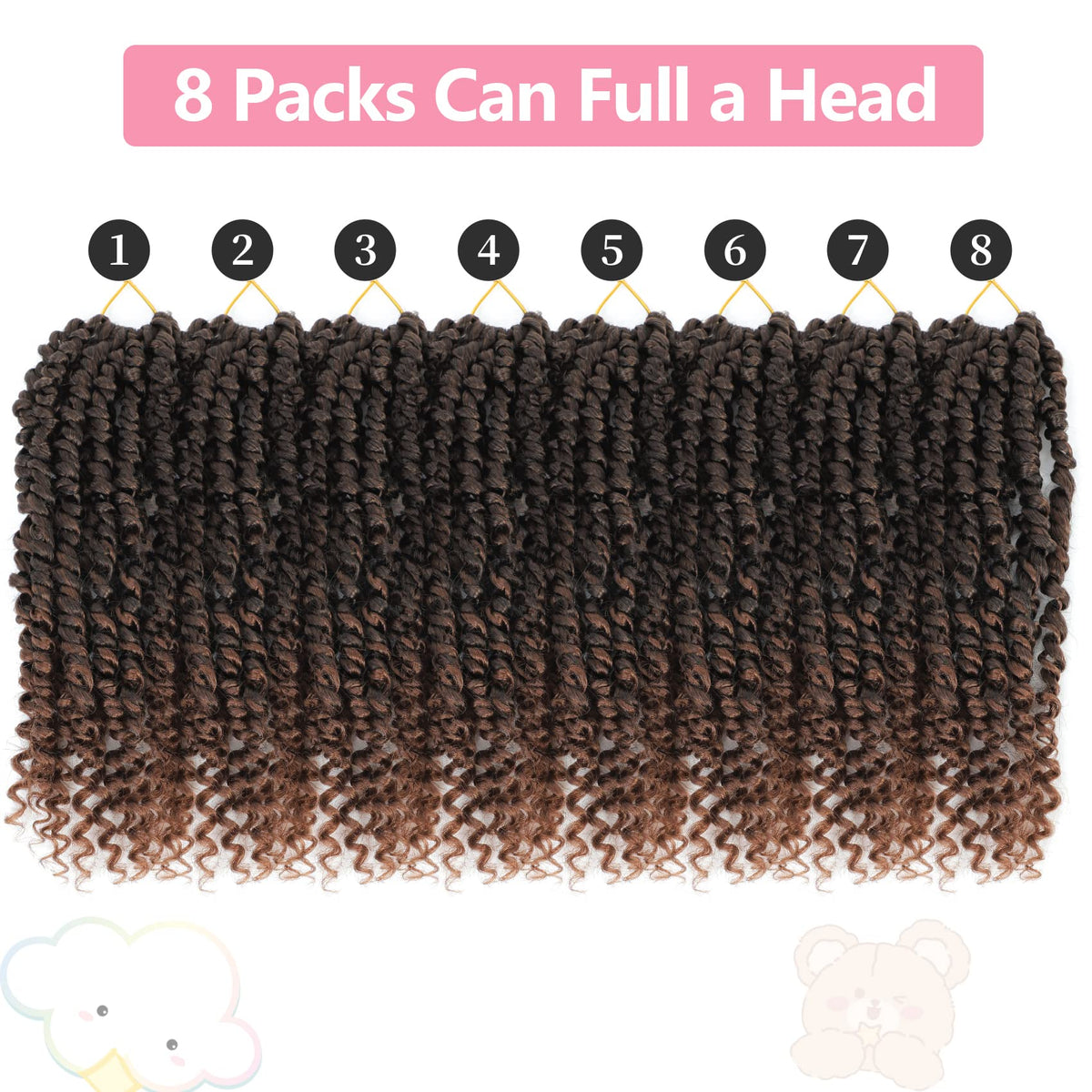 Fulcrum Passion Twist 10inch curly-ends close-up displaying natural texture and movement.