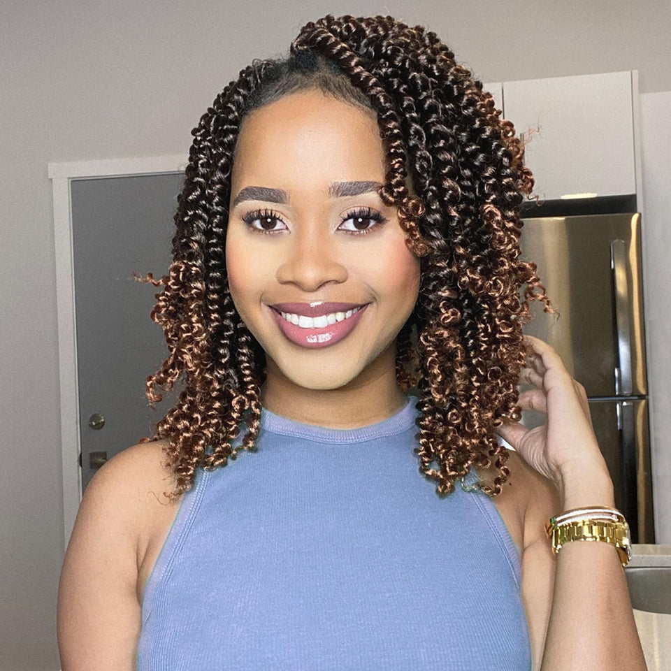 Fulcrum Passion Twist 10inch package image showing ready-to-use crochet hair for quick styling.