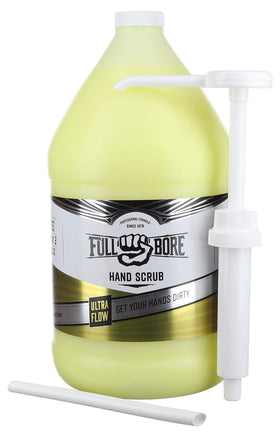 Full Bore Ultra Flow Hand Scrub bottle—durable packaging for quick, clean hands after work.