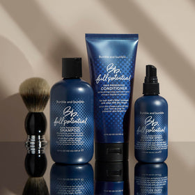 Display featuring Bumble and bumble Full Potential Conditioner for breakage-prone hair