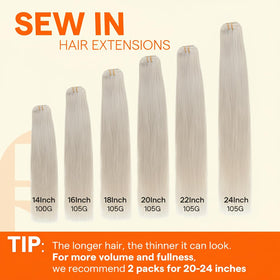 Full Shine ash blonde highlight 613 color showcases versatile shade options