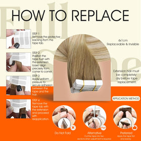 Full Shine double-sided adhesive tape highlights secure hold
