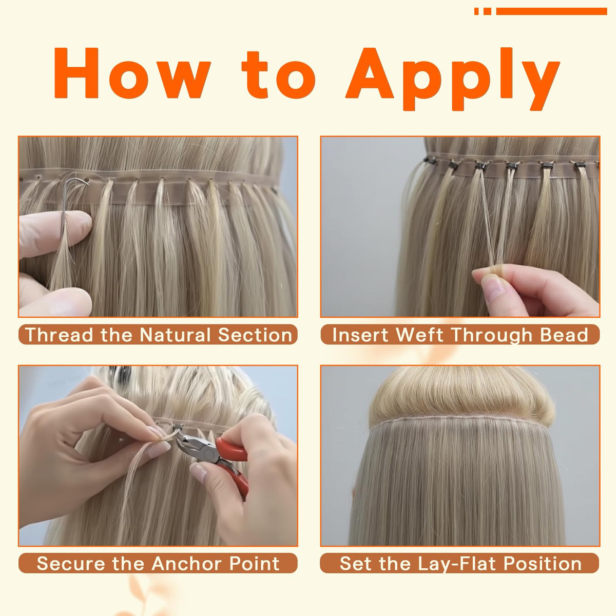 Full Shine butterfly weft 18in breathable weft supports all-day comfort.