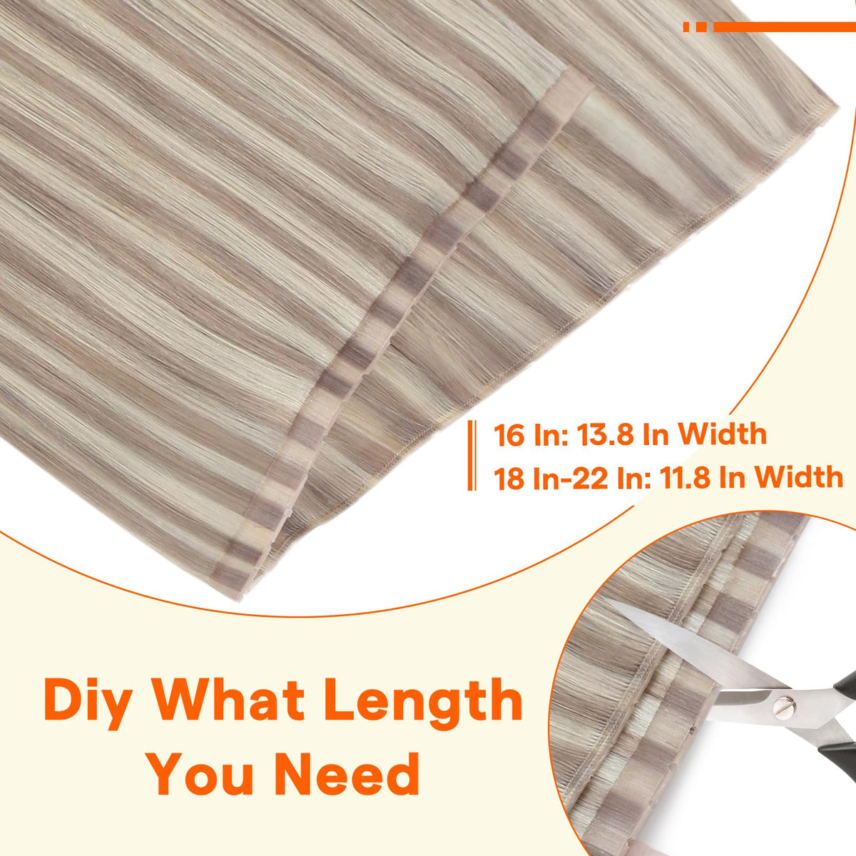Full Shine butterfly weft 18in soft silky texture minimizes tangling for daily wear.
