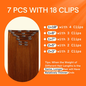 Full Shine clip-in system with non-slip clips ensures secure wear all day