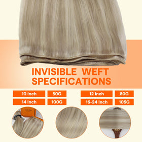 Full Shine double weft for seamless blend and added fullness