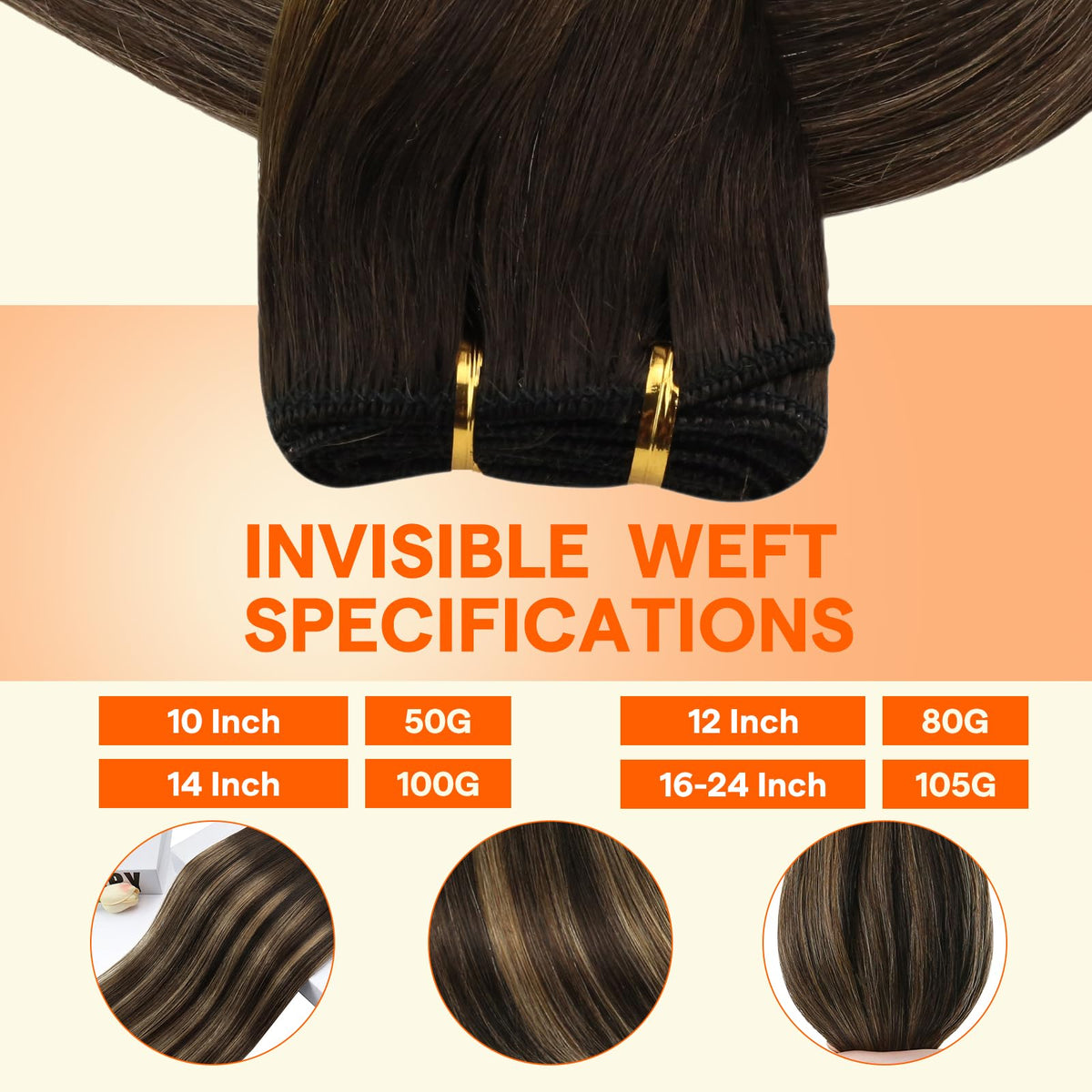 Full Shine double weft blending for seamless fullness and smooth transition.