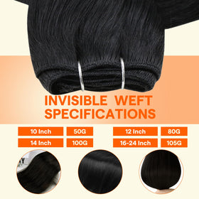 Full Shine double weft design for undetectable volume and fuller appearance.