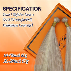 Full Shine double weft adds instant thickness without heaviness