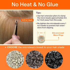 Full Shine I Tip 22in platinum blonde texture and natural shine close-up.