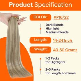 Full Shine lightweight strand-by-strand application for comfortable all-day wear.