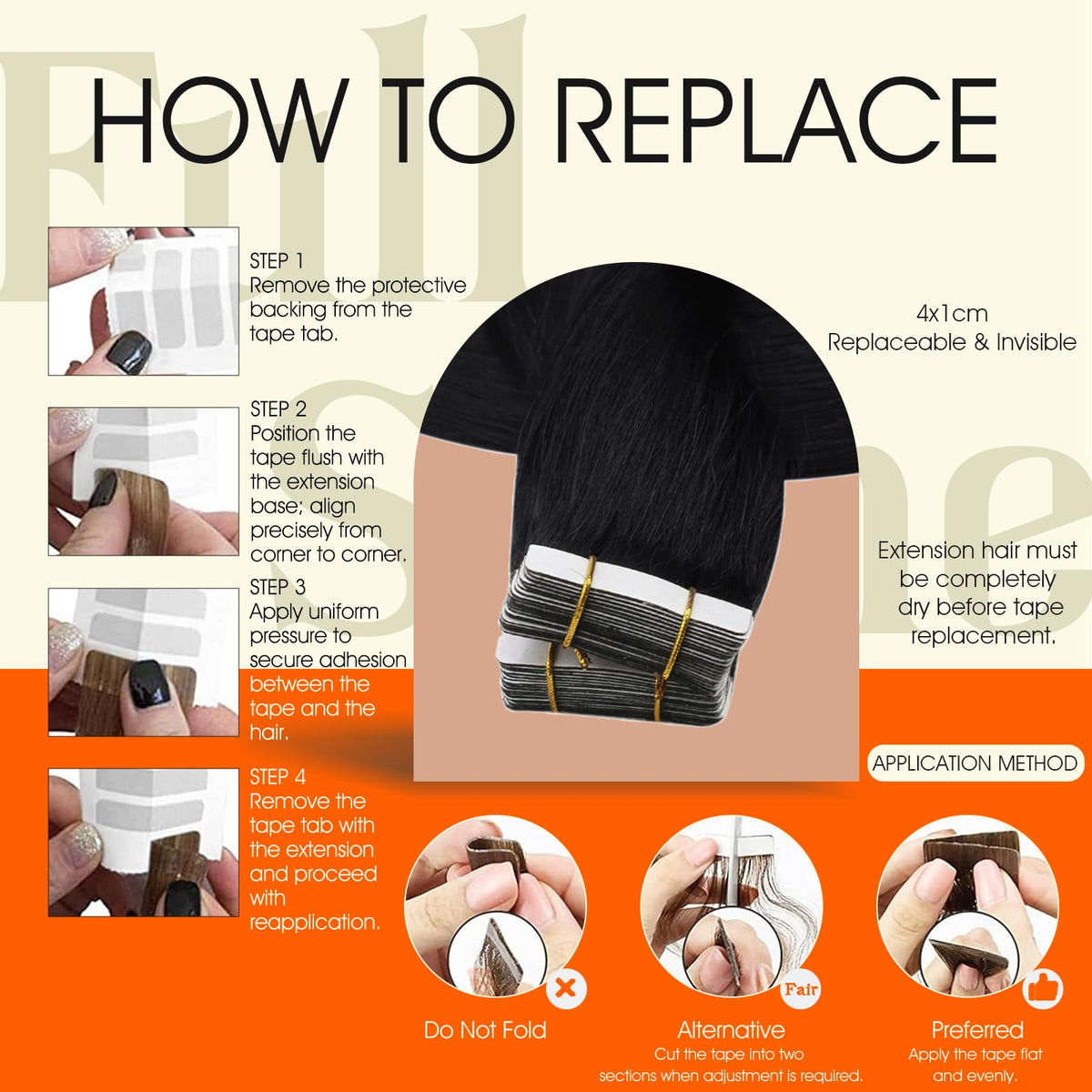 Full Shine lightweight tape-in extensions worn comfortably