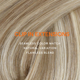 Full Shine 18 inch extensions stay vibrant through styling sessions