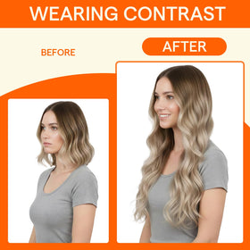 Full Shine natural invisible keratin tip blends with hair color