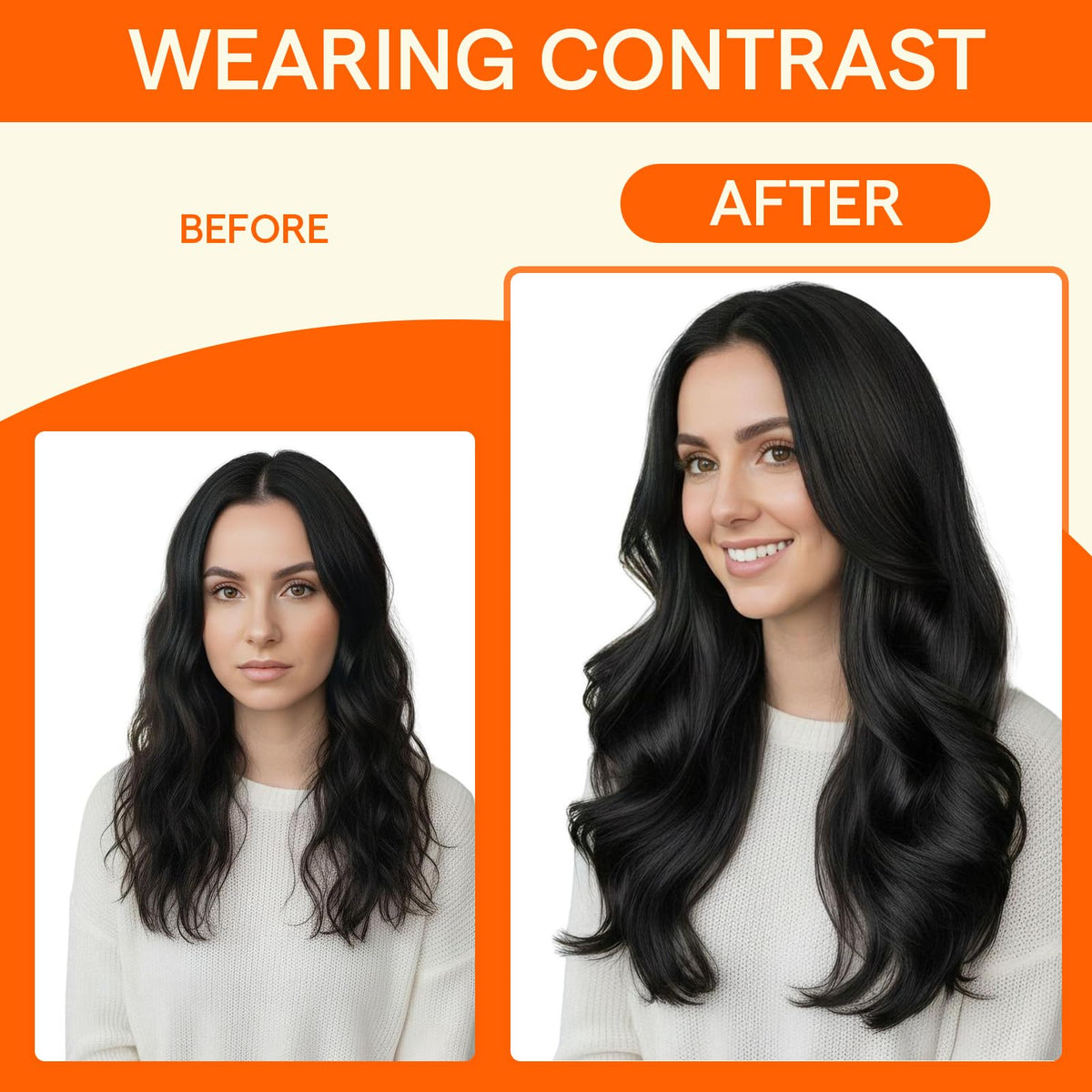 Full Shine natural-looking keratin tips blend invisibly with hair