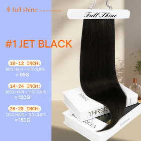 Full Shine Remy hair with aligned cuticles for soft, shiny strands.