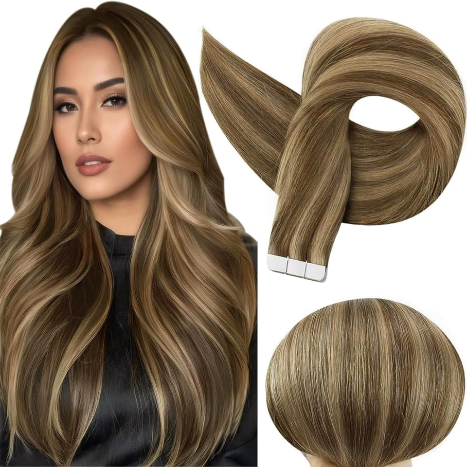 Full Shine tape-in extensions in 50g for a natural look and easy wear