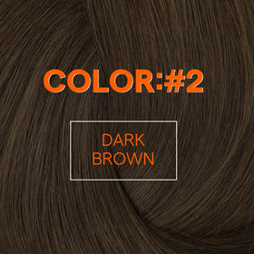 Full Shine weft in darkest brown to match deep tones.