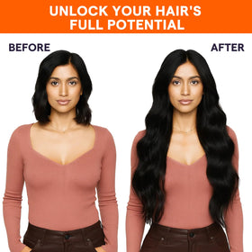 Full Shine weft lengths from 10 to 24 inches for customizable styling.