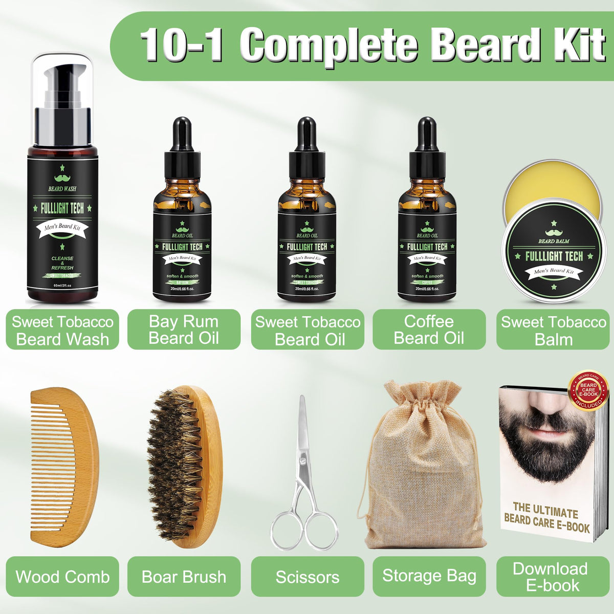 FULLLIGHT TECH boar hair brush helps detangle and add shine