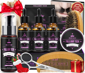 FULLLIGHT TECH beard kit packaging ready to gift for bearded men