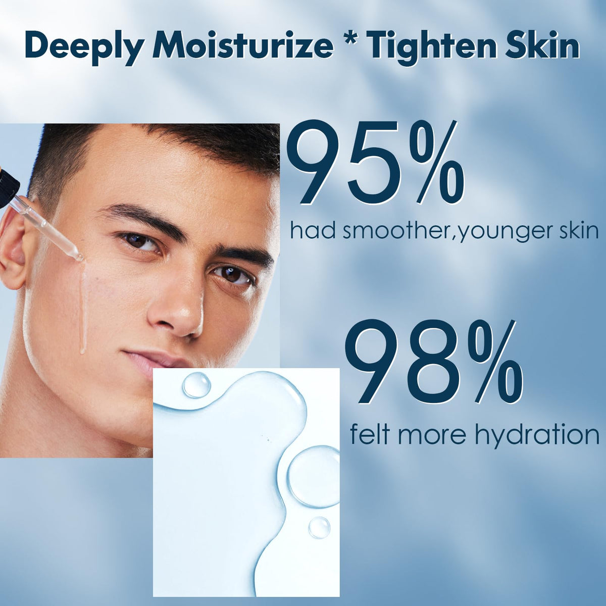 FullLight Tech facial serum 30ml dropper highlights hydration and skin tone.