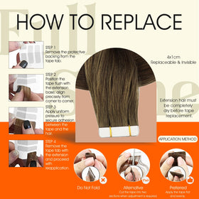 Full Shine color 3 brown extensions match natural tones for versatile styling.
