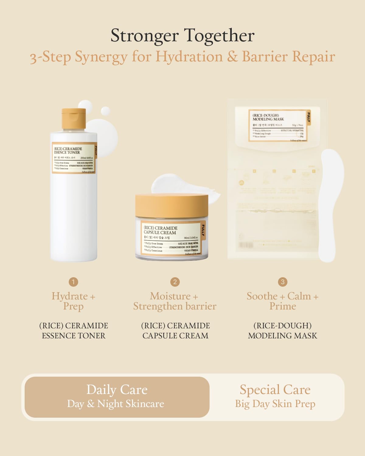 FULLY Sustainable packaging with FSC paper and soy ink supports eco-conscious beauty routines.