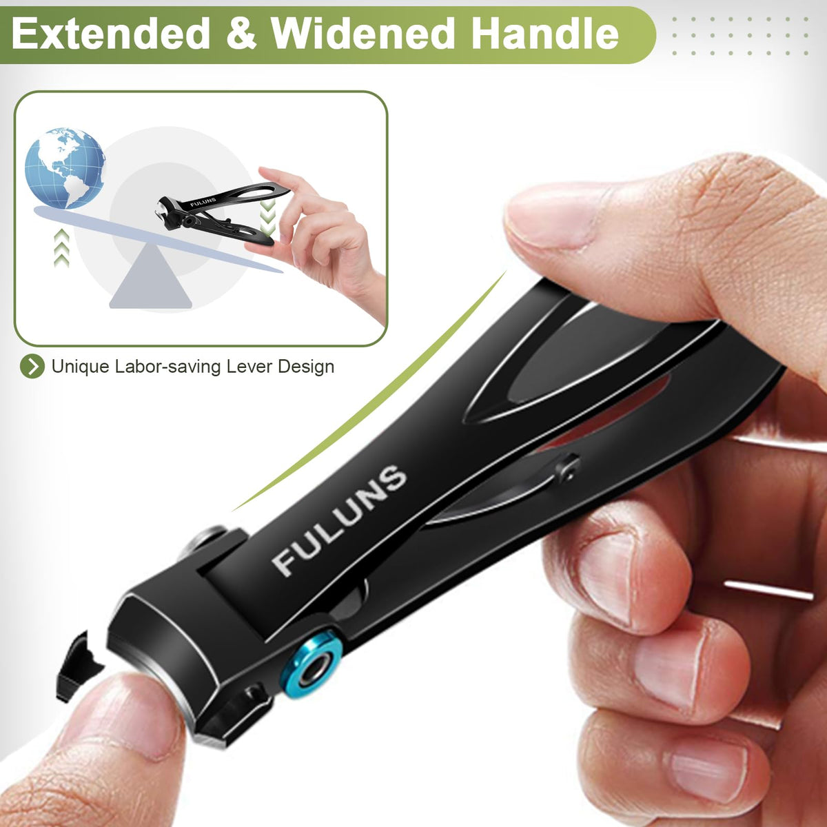 FULUNS long-handle design provides better leverage for seniors.