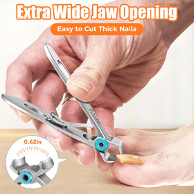 Fuluns upgraded slanted nail clippers, 45-degree design for precise trimming