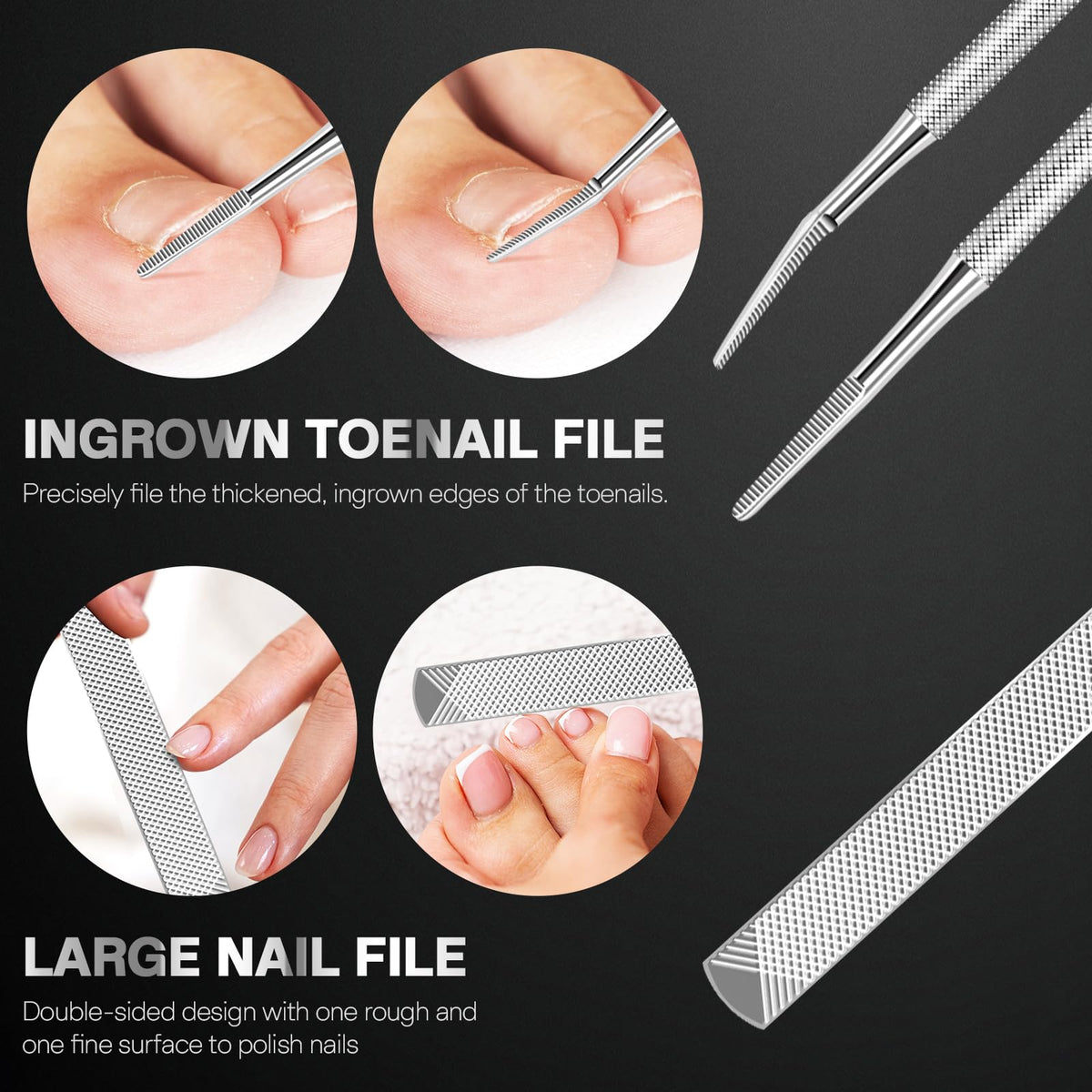 FUMAX double-headed nail file for versatile filing