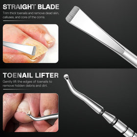 FUMAX flat cutting blade with lifter for precise toenail lifting