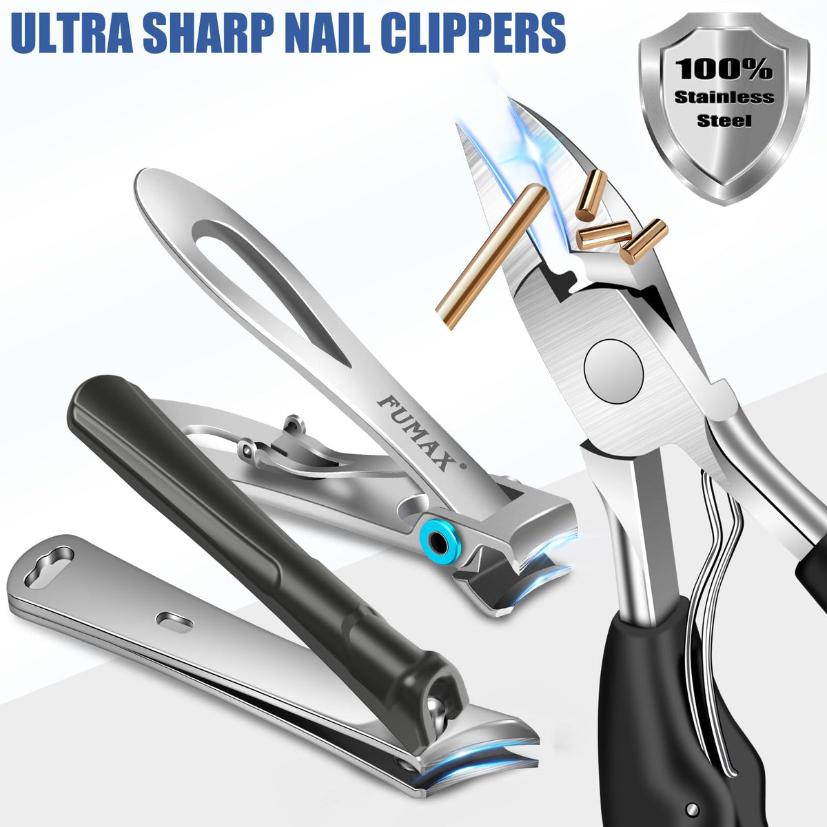 FUMAX ingrown nail lifter for lifting thick edges before clipping.