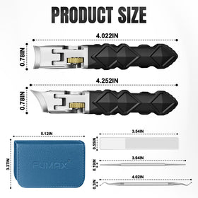 FUMAX non-slip handle maintains steady grip.