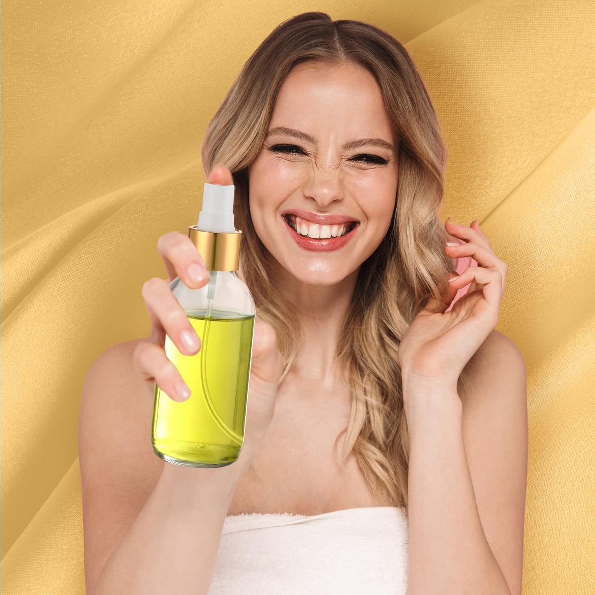 Fumete packaging with bottles and accessories for DIY projects
