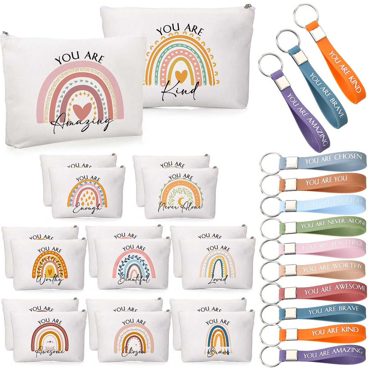 Fumete inspirational rainbow keychain boosts daily motivation