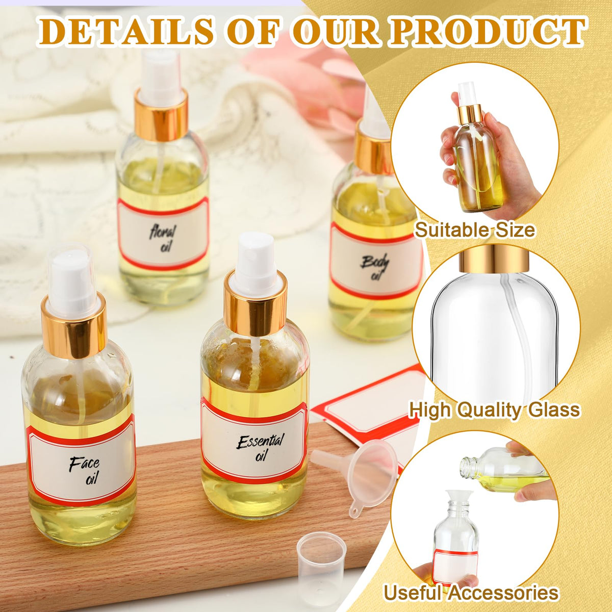 Fumete label sheets and funnels included for easy customization