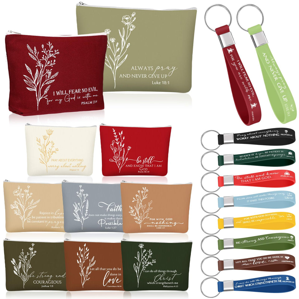Fumete Mother's Day keychain set with Bible verses for sharing encouragement.