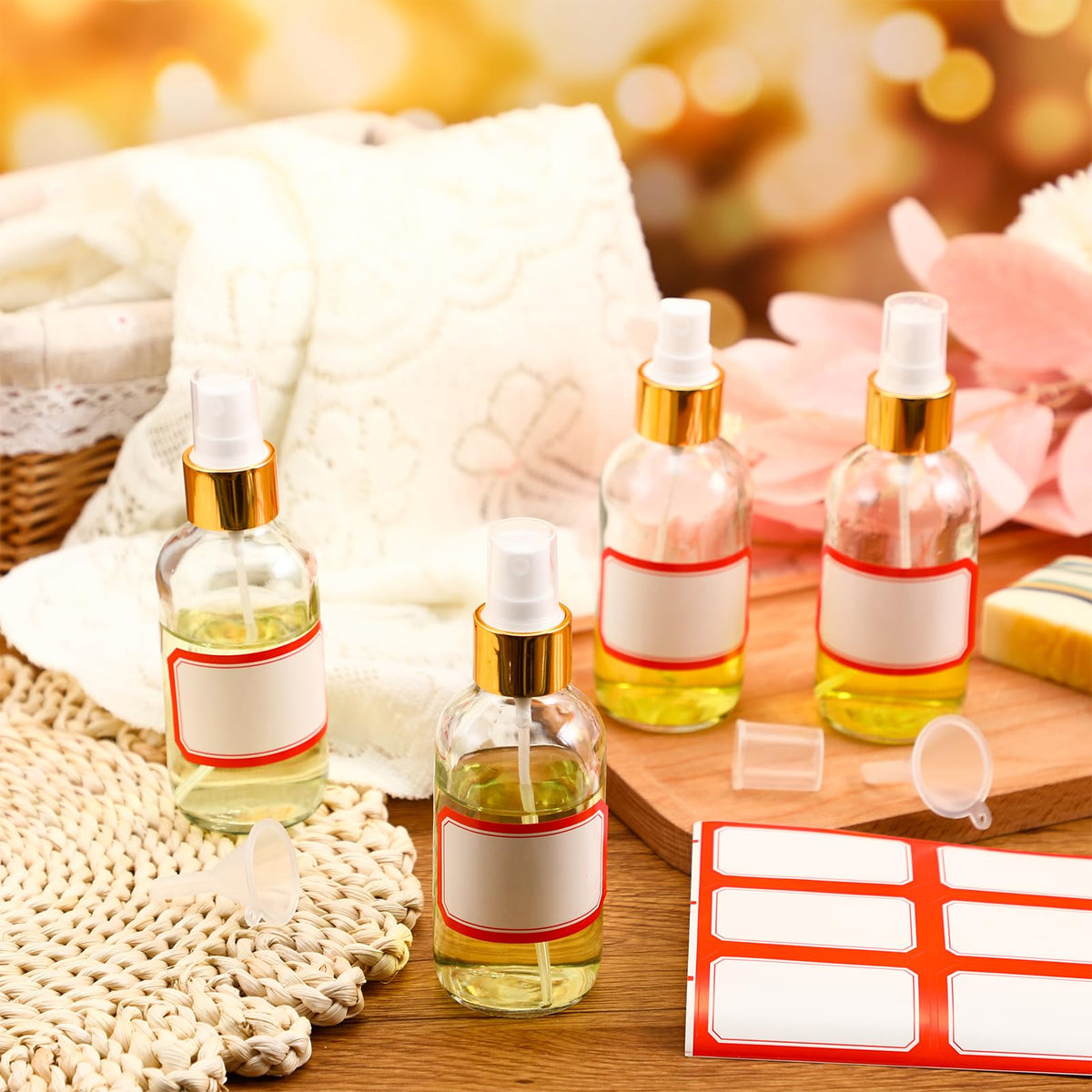 Fumete travel-ready 4oz glass spray bottles for on-the-go use