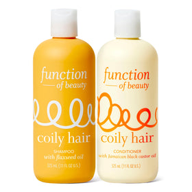 Function of Beauty Coily Shampoo bottle pour for easy daily curl care