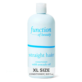 Function of Beauty Straight Hair Conditioner bottle displaying lightweight hydration for straight hair