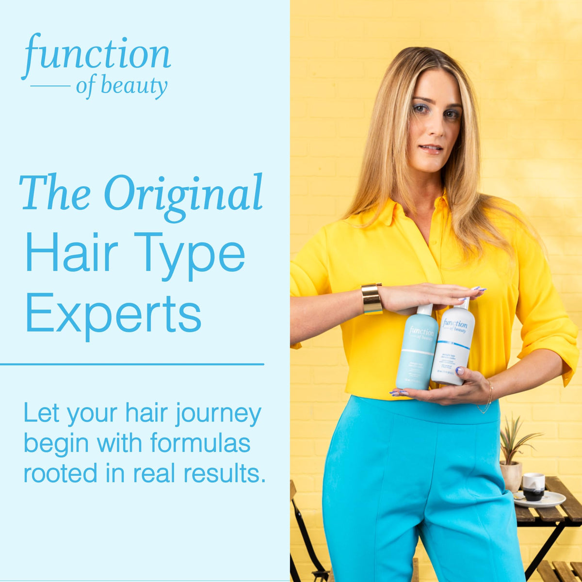 Function of Beauty Straight Shampoo nude-peach fragrance close-up evokes spa-like shower.
