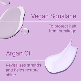 Function of Beauty Wavy Hair Mask ingredients vegan squalane are shown for protection