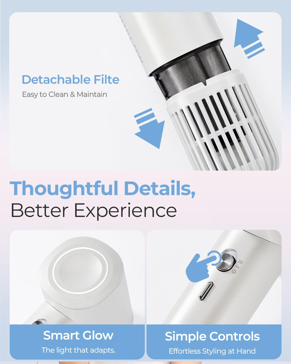 Funflow travel-ready compact dryer with luggage for on-the-go use