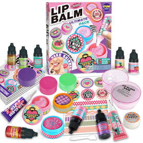 FunKidz all-natural lip balm kit cover showing colorful balms for inspiration