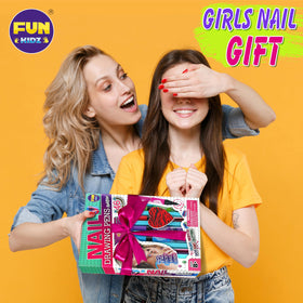 FUN KIDZ Craft Nail Pens Kit brush-paint action demonstrates smooth application